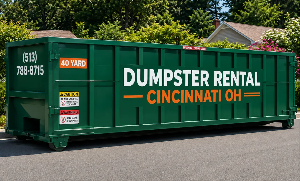 40 yard dumpster rental in Cincinnati OH